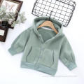 Children's Spring And Autumn Cardigan Sweater Hooded